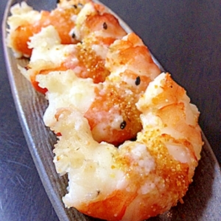 ボイル海老の塩糀ごま油風味 オーブン焼き レシピ 作り方 By ゴールデンアルジータ 楽天レシピ